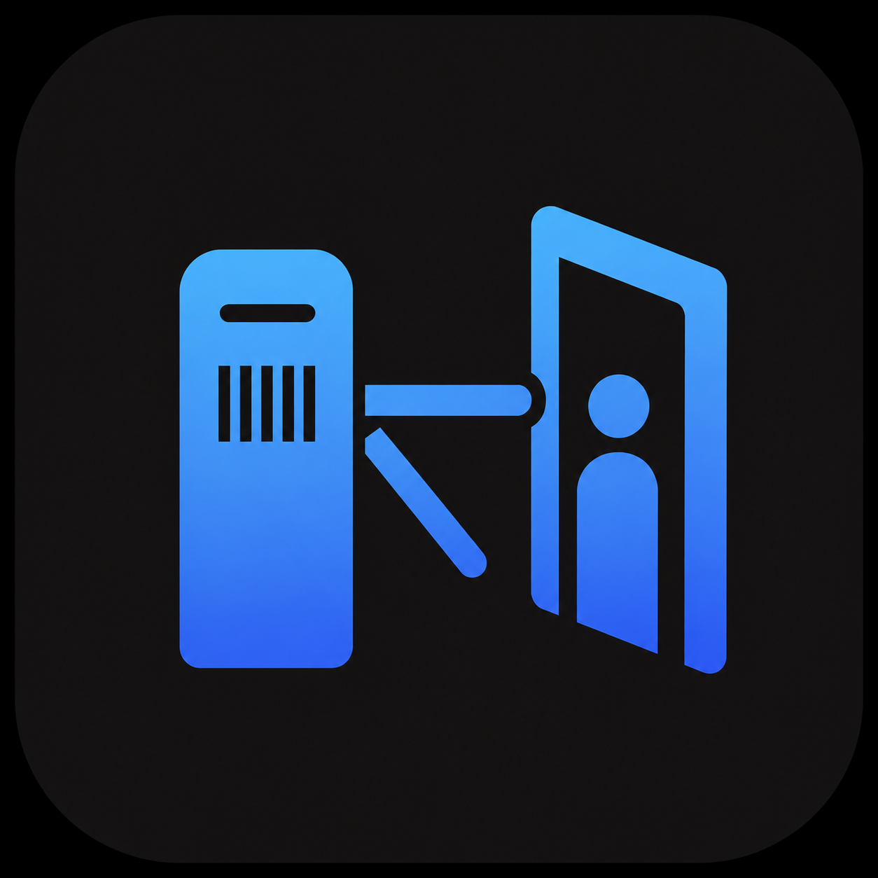 campus automated entry exit system icon