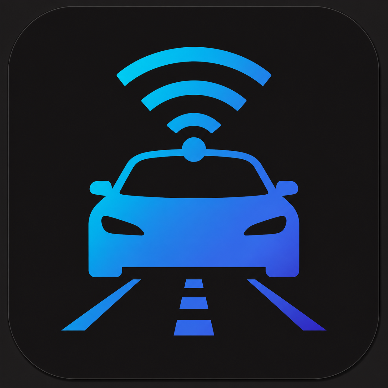 self driving car icon